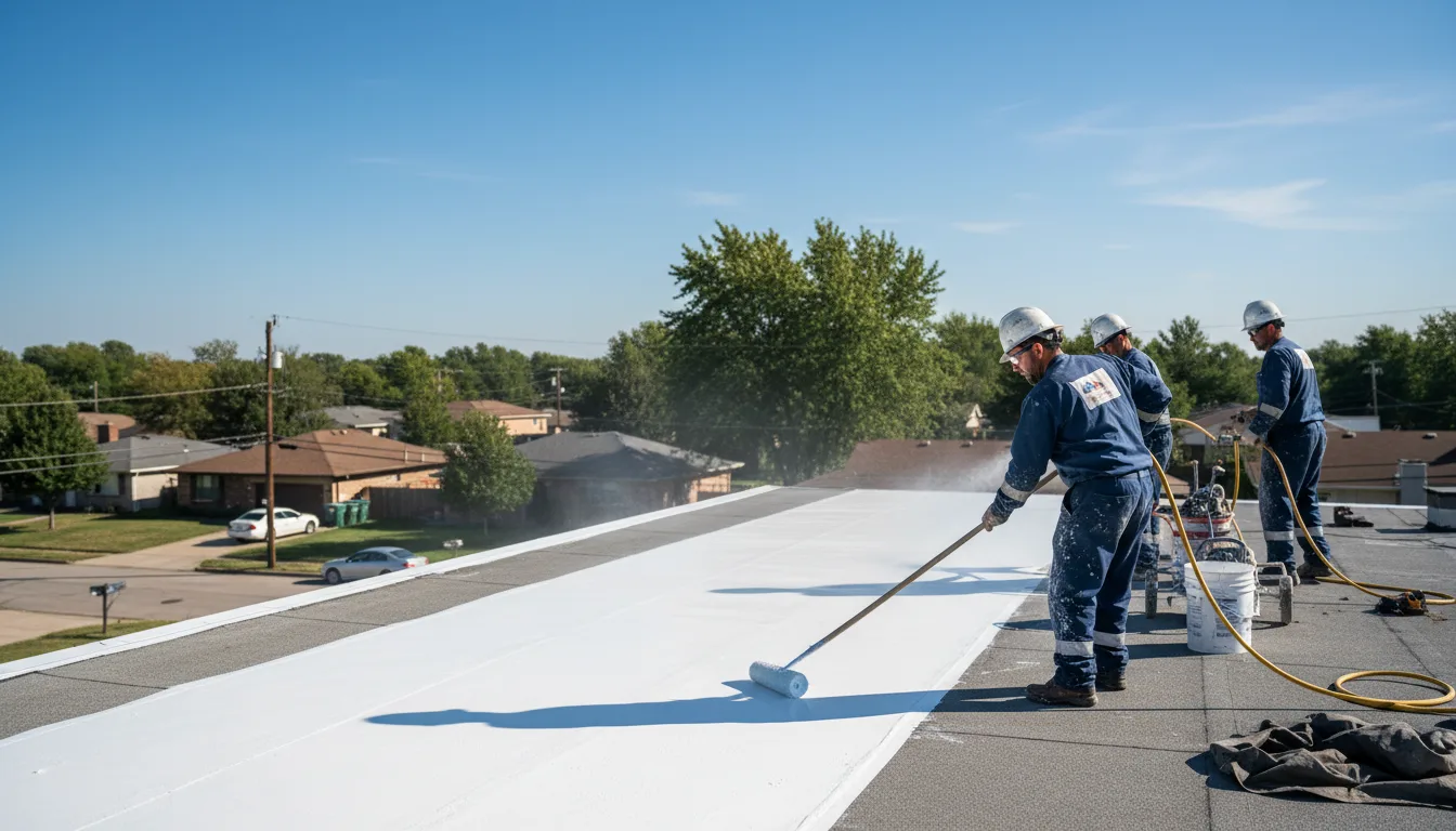 Commercial roof coating in Irwin, OH near me
